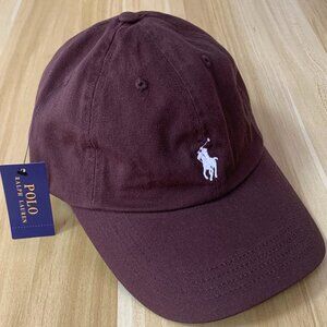 Brown polo baseball cap